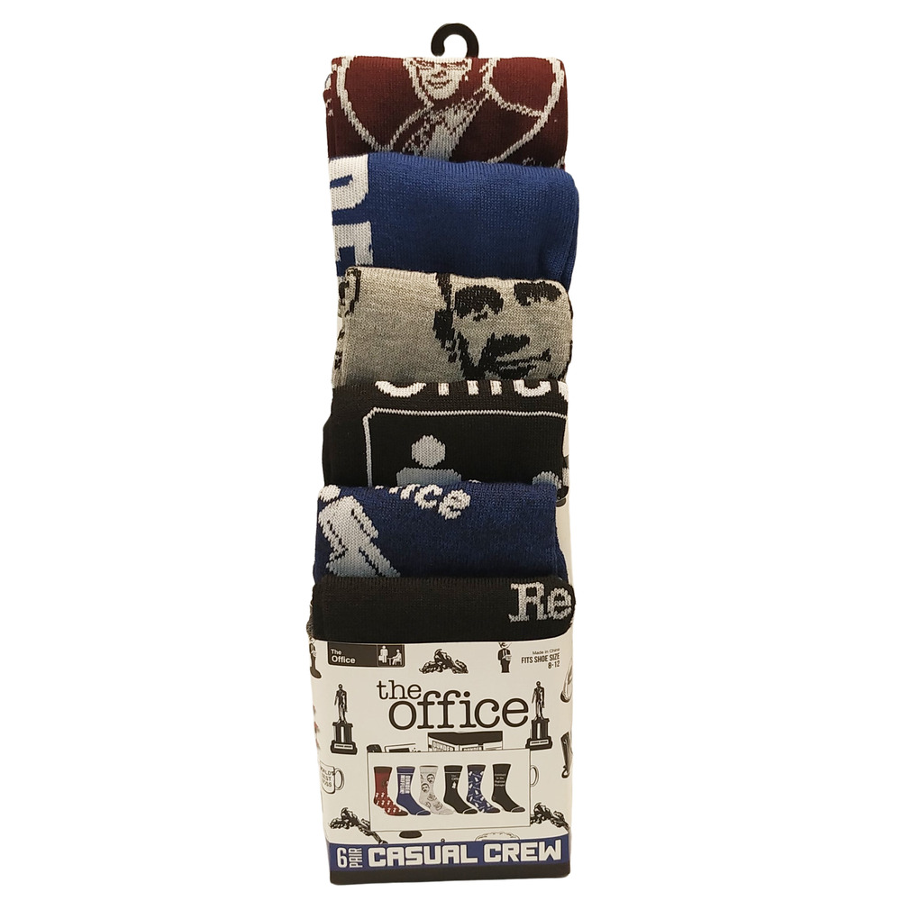 The Office Casual Crew Socks-6 Pairs